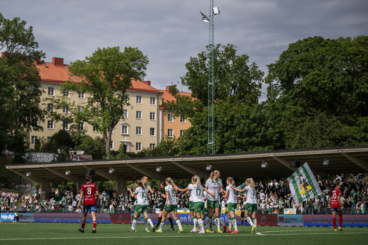 Hammarbys Ellen Wangerheim jublar