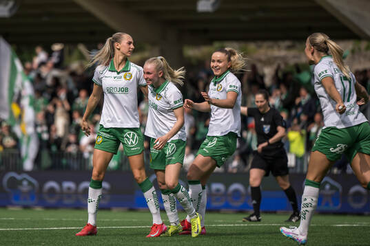 Hammarbys Ellen Wangerheim jublar