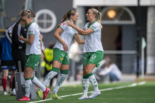 Hammarbys Vilde Hasund och Stina Lennartsson