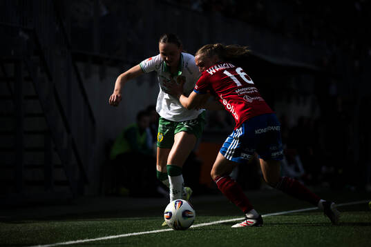 Hammarbys Vilde Hasund och Vittsjös Olivia Wänglund