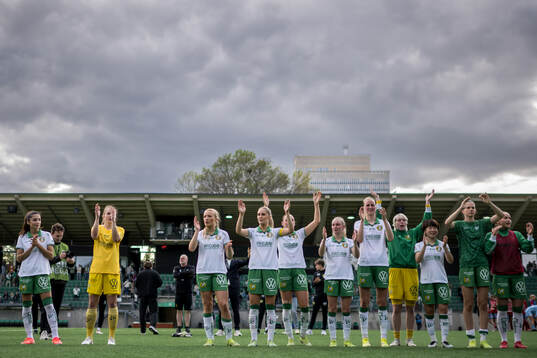 Hammarbys spelare jublar