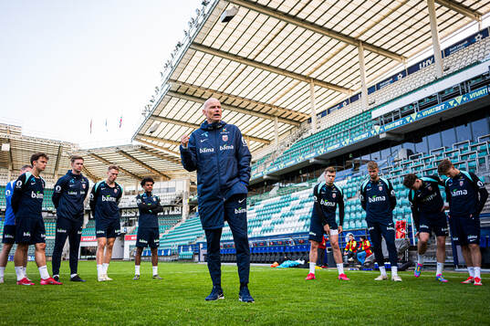 Head coach Ståle Solbakken of the Norwegian national
