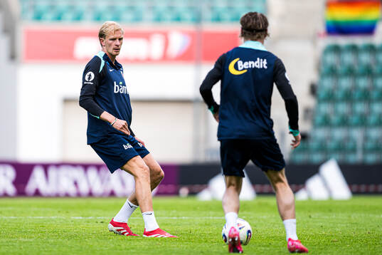 Morten Thorsby of the Norwegian national football team