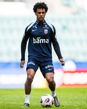 Oscar Bobb of the Norwegian national football team