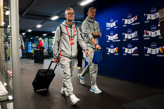 Erling Braut Haaland of Norway arrives