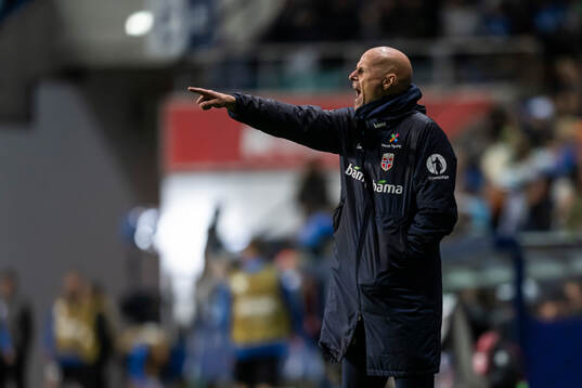 Head coach Ståle Solbakken of Norway