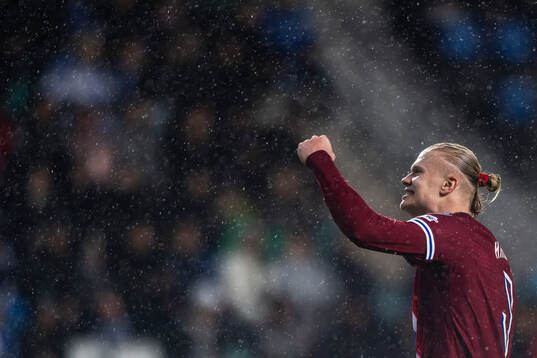 Erling Braut Haaland of Norway celebrates