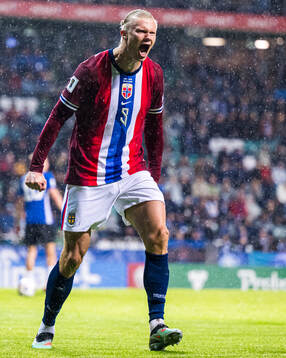 Erling Braut Haaland of Norway celebrates