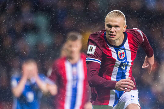 Erling Braut Haaland of Norway celebrates
