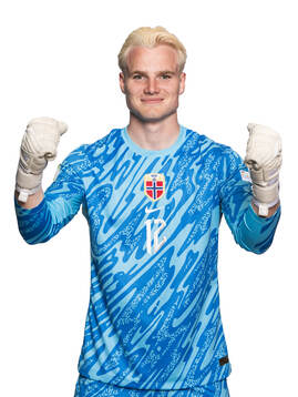 Goalkeeper Magnus Stær-Jensen of the Norwegian under-19