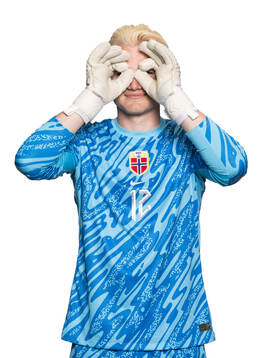 Goalkeeper Magnus Stær-Jensen of the Norwegian under-19