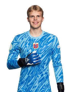 Goalkeeper Daniel Gjerde Sætren of the Norwegian under-19