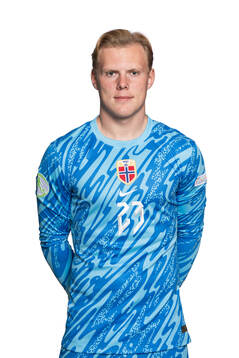 Goalkeeper Einar Bøe Fauskanger of the Norwegian under-19