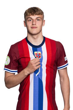 Mathias Øren of the Norwegian under-19 national football