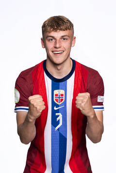 Mathias Øren of the Norwegian under-19 national football