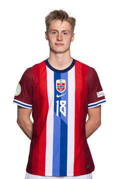 Lars Remmem of the Norwegian under-19 national football
