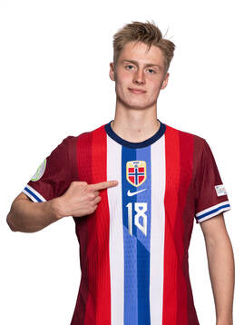 Lars Remmem of the Norwegian under-19 national football