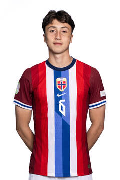 Andreas Heredia-Randen of the Norwegian under-19 national