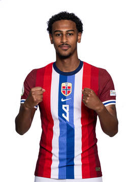 Faniel Tewelde of the Norwegian under-19 national football