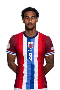 Faniel Tewelde of the Norwegian under-19 national football
