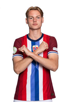 Fillip Voster Botnen of the Norwegian under-19 national