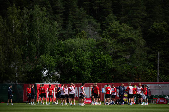Players of the Norwegian under-19 national football team