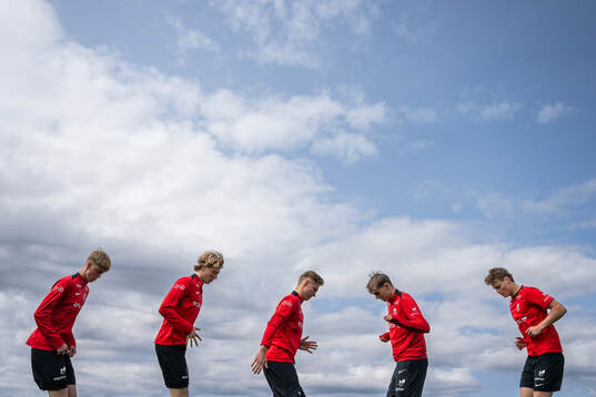 Players of the Norwegian under-19 national football team