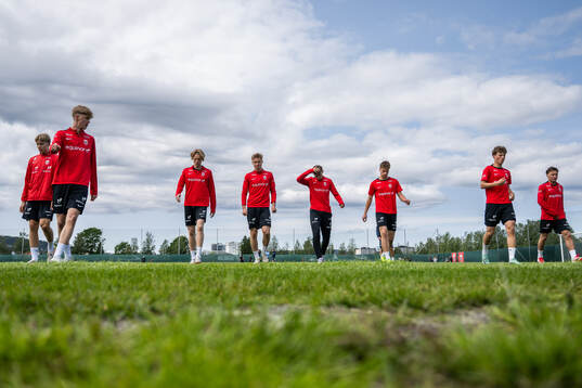 Players of the Norwegian under-19 national football team
