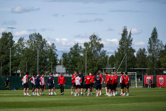 Players of the Norwegian under-19 national football team