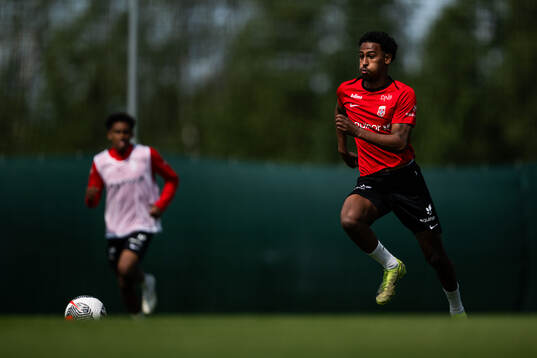 Faniel Tewelde of the Norwegian under-19 national football