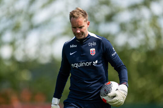 Goalkeeper coach Mats Mørch of the Norwegian under-19