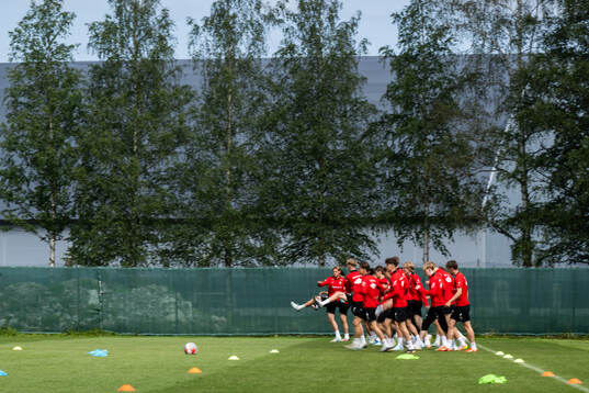 Players of the Norwegian under-19 national football team
