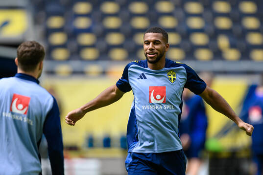 Isak Hien of the Swedish men's national football team