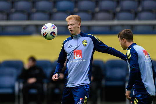 Hugo Larsson of the Swedish men's national football team
