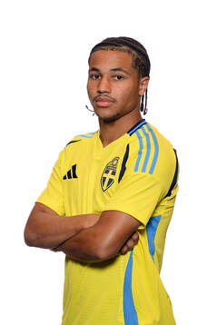 Momodou Sonko of the Swedish men's national football team