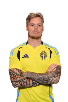 Victor Eriksson of the Swedish men's national football team