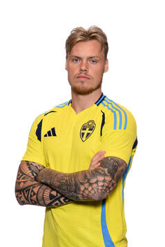 Victor Eriksson of the Swedish men's national football team