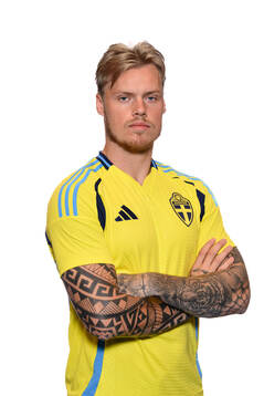 Victor Eriksson of the Swedish men's national football team