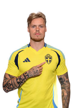 Victor Eriksson of the Swedish men's national football team