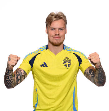 Victor Eriksson of the Swedish men's national football team