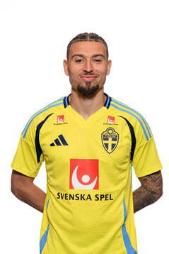 Jordan Larsson of the Swedish men's national football team