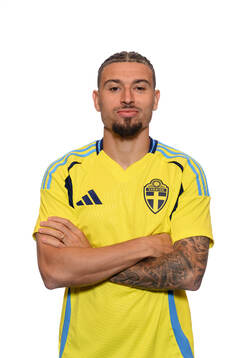 Jordan Larsson of the Swedish men's national football team