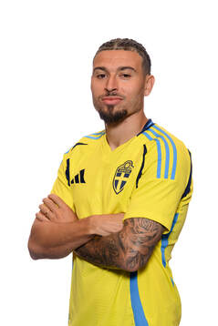 Jordan Larsson of the Swedish men's national football team