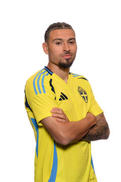 Jordan Larsson of the Swedish men's national football team