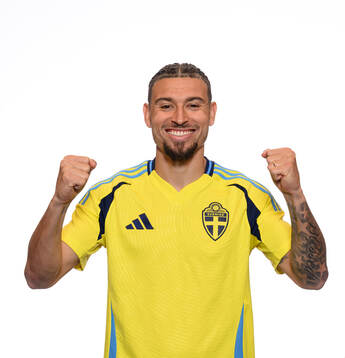 Jordan Larsson of the Swedish men's national football team