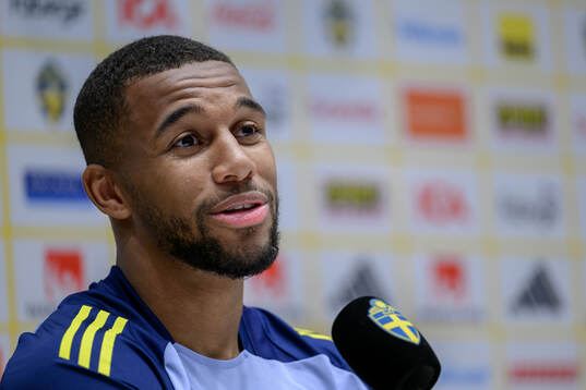 Isak Hien of the Swedish men's national football team