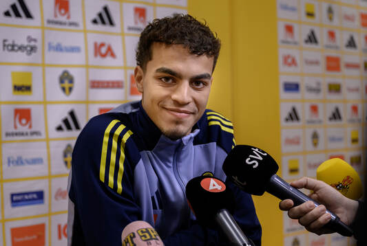 Yasin Ayari of the Swedish men's national football team
