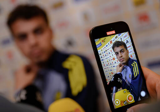 Yasin Ayari of the Swedish men's national football team
