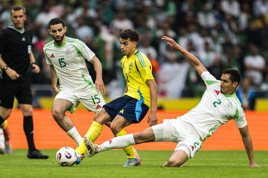 Yasin Ayari of Sweden against Rayan Ait Nouri and Aissa