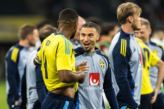 Isak Hien and Jordan Larsson of Sweden
